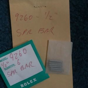Rolex spring bar 
1/2”
Pack of 5
9260
30 years old